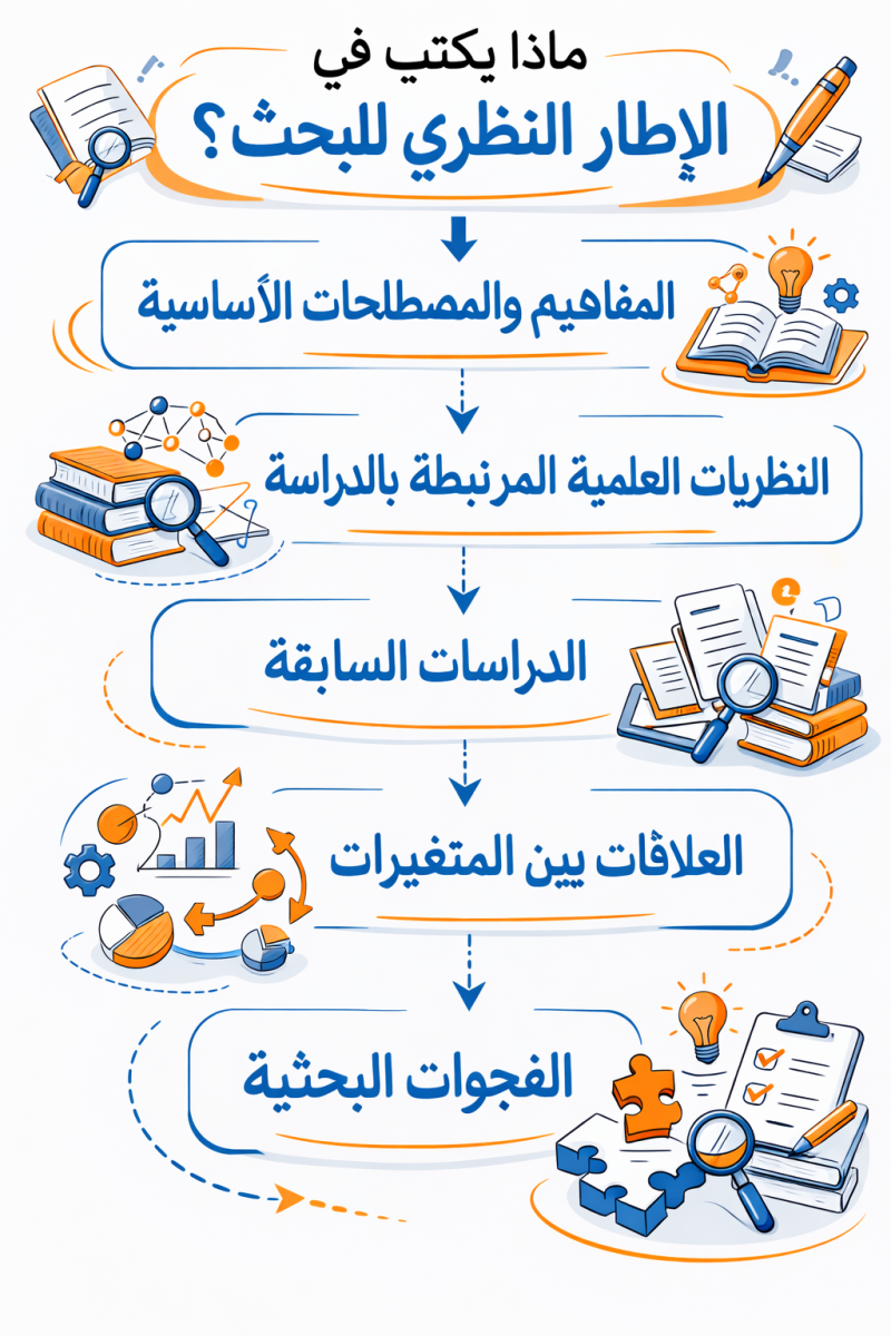 ماذا يكتب في الإطار النظري للبحث؟
